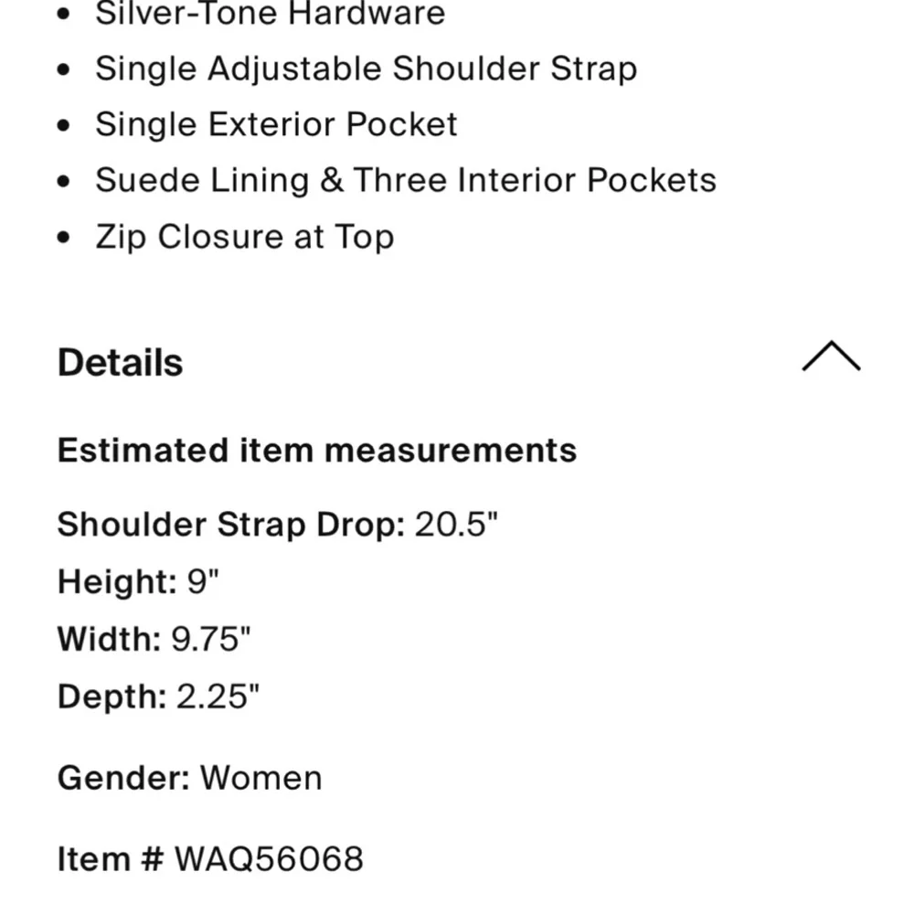 All Saints Gray Crossbody Bag with Adjustable Strap and Silver Hardware - Picture 5 of 5